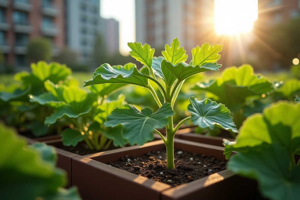 courgette plantation